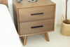 Modrest Claire Contemporary Walnut Nightstand Model VGWDWIN-NST02-NS