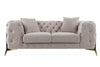 Divani Casa Clarice Transitional Light Beige Velvet Loveseat Model VGAH-SF1013-2-BGE