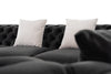 Divani Casa Clarice Transitional Black Velvet Sectional Sofa Model VGAH-SF1015-BLK