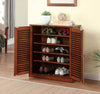 Furniture of America Della Oak Transitional Shoe Rack Model CM-AC213A