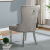 Furniture of America Jewett Gray Contemporary Wingback Chair (2/Ctn) Model CM-AC261GY-2PK