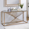 Furniture of America Sherbrooke Gold Contemporary Sofa Table Model CM-AC387