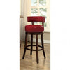 Furniture of America Shirley Dark Oak/Red Transitional 30" Bar Stool (2/Box) Model CM-BR6251RD-29-2PK