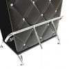 Furniture of America Fuero Black/Chrome Contemporary Bar Table Model CM-BT6464BK