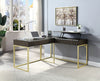 Furniture of America Freiburg Walnut Transitional Corner Desk Model CM-DK406WN-PK