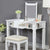 Furniture of America Jaylynn White Transitional Vanity Set Model CM-DK5235