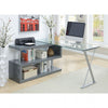 Furniture of America Bronwen Gray Contemporary Computer Desk Model CM-DK6131GY
