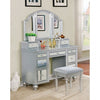 Furniture of America Tracy Silver Transitional Vanity W/ Stool Model CM-DK6162SV
