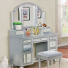 Furniture of America Tracy Silver Transitional Vanity W/ Stool Model CM-DK6162SV
