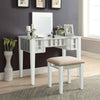 Furniture of America Joyce White Transitional Vanity W/ Stool Model CM-DK6385WH-UPS3