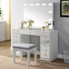 Furniture of America Margret White/Gray Glam Vanity Set Model CM-DK928-PK