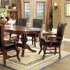 Furniture of America Melina Brown Cherry Transitional Game Table Model CM-GM367CH-T-TABLE
