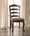 Furniture of America Townsville Dark Walnut/Tan Transitional Side Chair (2/Box) Model CM3109SC-DK-2PK