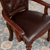 Furniture of America Canyonville Brown Cherry/Dark Brown Traditional Arm Chair (2/Box) Model CM3144AC-2PK