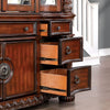 Furniture of America Canyonville Brown Cherry Traditional Hutch & Buffet Model CM3144HB-SET