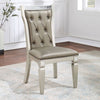 Furniture of America Adelina Champagne/Warm Gray Transitional Side Chair (2/Box) Model CM3158SC-2PK