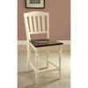 Furniture of America Harrisburg Vintage White/Dark Oak Transitional Counter Ht. Chair (2/Box) Model CM3216PC-2PK