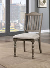 Furniture of America Newcastle Antique Gray/Gray Transitional Side Chair Model CM3254GY-SC-2PK