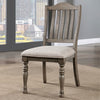Furniture of America Newcastle Antique Gray/Gray Transitional Side Chair Model CM3254GY-SC-2PK