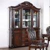 Furniture of America Nouvelle Brown Cherry Traditional Hutch & Buffet Model CM3256CH-HB-SET