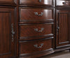 Furniture of America Nouvelle Brown Cherry Traditional Hutch & Buffet Model CM3256CH-HB-SET