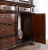 Furniture of America Nouvelle Brown Cherry Traditional Hutch & Buffet Model CM3256CH-HB-SET