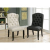 Furniture of America Sania Antique Black/Gray Rustic Side Chair (2/Box) Model CM3324BK-GY-SC-2PK