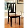 Furniture of America Dover Black/Cherry Transitional Side Chair (2/Box) Model CM3326BC-SC-2PK
