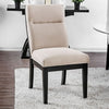 Furniture of America Jasmin Black/Beige Contemporary Side Chair (2/Ctn) Model CM3393SC-2PK