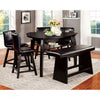 Furniture of America Hurley Black Contemporary Counter Ht. Chair (2/Box) Model CM3433PC-2PK