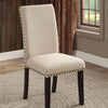 Furniture of America Dodson Black/Beige Transitional Side Chair (2/Box) Model CM3466SC-2PK