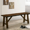 Furniture of America Mapleton Walnut Rustic Bench Model CM3484BN