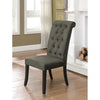 Furniture of America Sania Antique Black/Gray Rustic Side Chair (2/Ctn) Model CM3564GY-SC-2PK