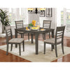 Furniture of America Taylah Weathered Gray/Beige Transitional 5 Pc. Dining Table Set Model CM3607T-5PK