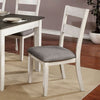 Furniture of America Anadia Antique White/Gray Rustic Side Chair (2/Ctn) Model CM3715SC-2PK