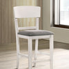 Furniture of America Stacie White/Gray Transitional Counter Ht. Chair (2/Ctn) Model CM3733WG-PC-2PK