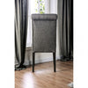 Furniture of America Alfred Antique Black/Gray Rustic Side Chair (2/Ctn) Model CM3735GY-SC-2PK