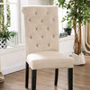 Furniture of America Alfred Antique Black/Ivory Rustic Side Chair (2/Ctn) Model CM3735IV-SC-2PK