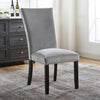 Furniture of America Kian Black/Light Gray Contemporary Side Chair, Light Gray (2/Ctn) Model CM3744GY-SC-2PK