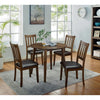 Furniture of America Blackwood Walnut/Dark Brown Transitional 5 Pc. Round Table Set Model CM3771RT-5PK