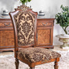 Furniture of America Lucie Brown Cherry Traditional Side Chair (2/Ctn) Model CM3788SC-2PK