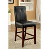 Furniture of America Bonneville Brown Cherry/Black Transitional Counter Ht. Chair (2/Box) Model CM3824PC-2PK