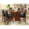 Furniture of America Bonneville Brown Cherry/Black Transitional Counter Ht. Chair (2/Box) Model CM3824PC-2PK