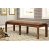 Furniture of America Gianna Rustic Oak/Brown Rustic Bench Model CM3829BN