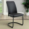 Furniture of America Saskia Dark Gray/Black Contemporary Side Chair (2/Ctn) Model CM3918SC-2PK