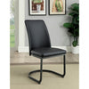 Furniture of America Saskia Dark Gray/Black Contemporary Side Chair (2/Ctn) Model CM3918SC-2PK