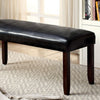 Furniture of America Brent Dark Cherry/Espresso Transitional Bench Model CM3984DK-BN
