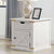 Furniture of America Bacerra Antique White/Gold Rustic End Table Model CM4018WH-E
