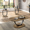 Furniture of America Olbia Rustic Oak/Sand Black Industrial 3 Pc. Table Set Model CM4199A-3PK