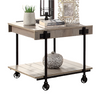 Furniture of America Lobb Natural Tone/Black Industrial End Table Model CM4217A-E